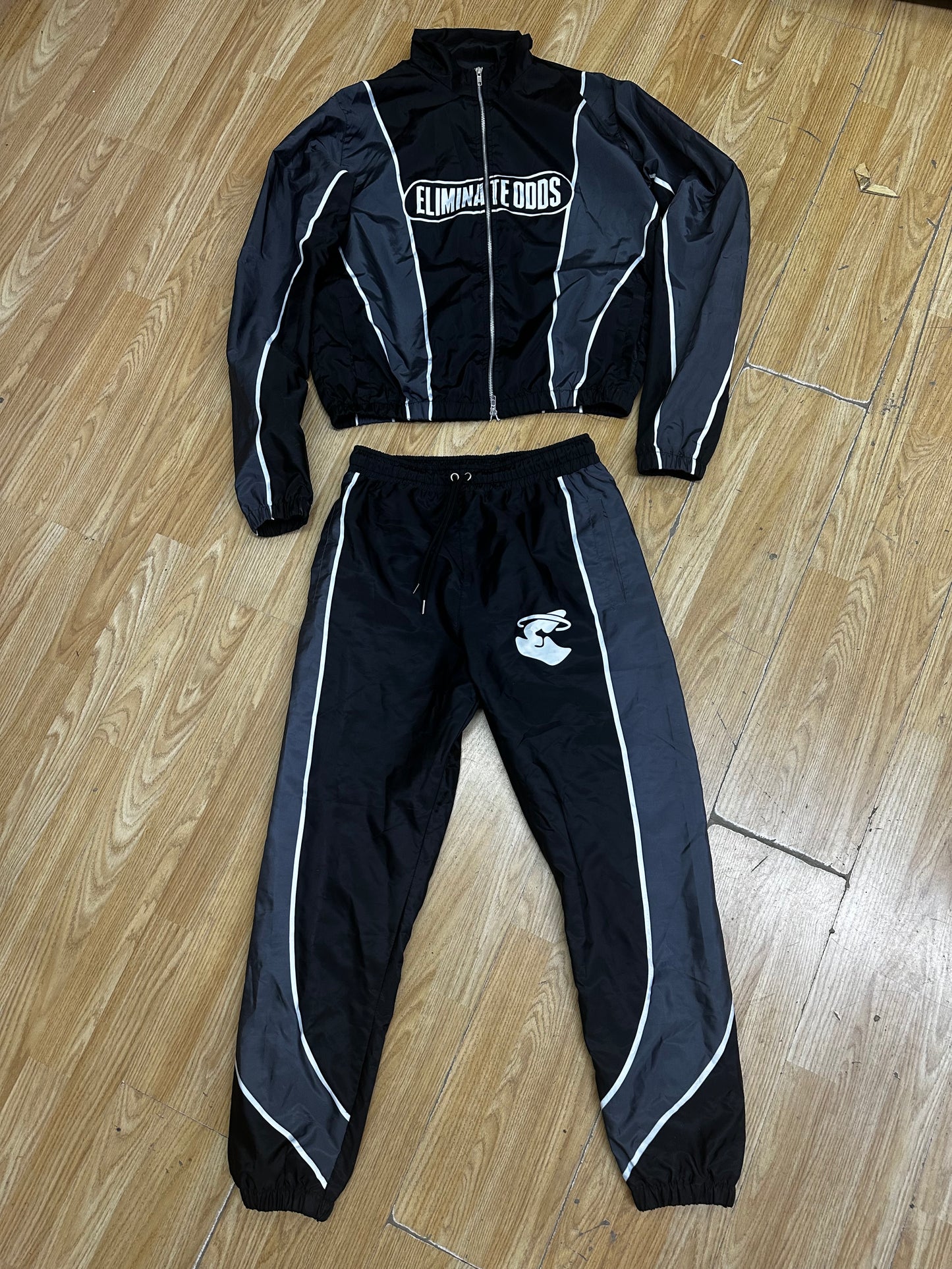 NYLON ELMNT WINDBREAKER BLACK GREY SET