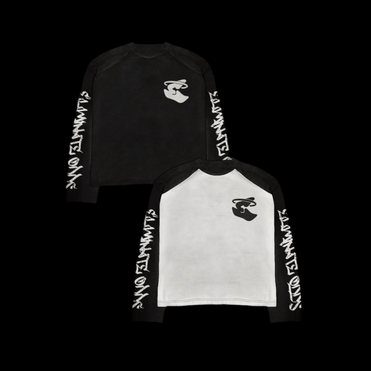 BLACK & WHITE ELMNT LONGSLEEVE TEE