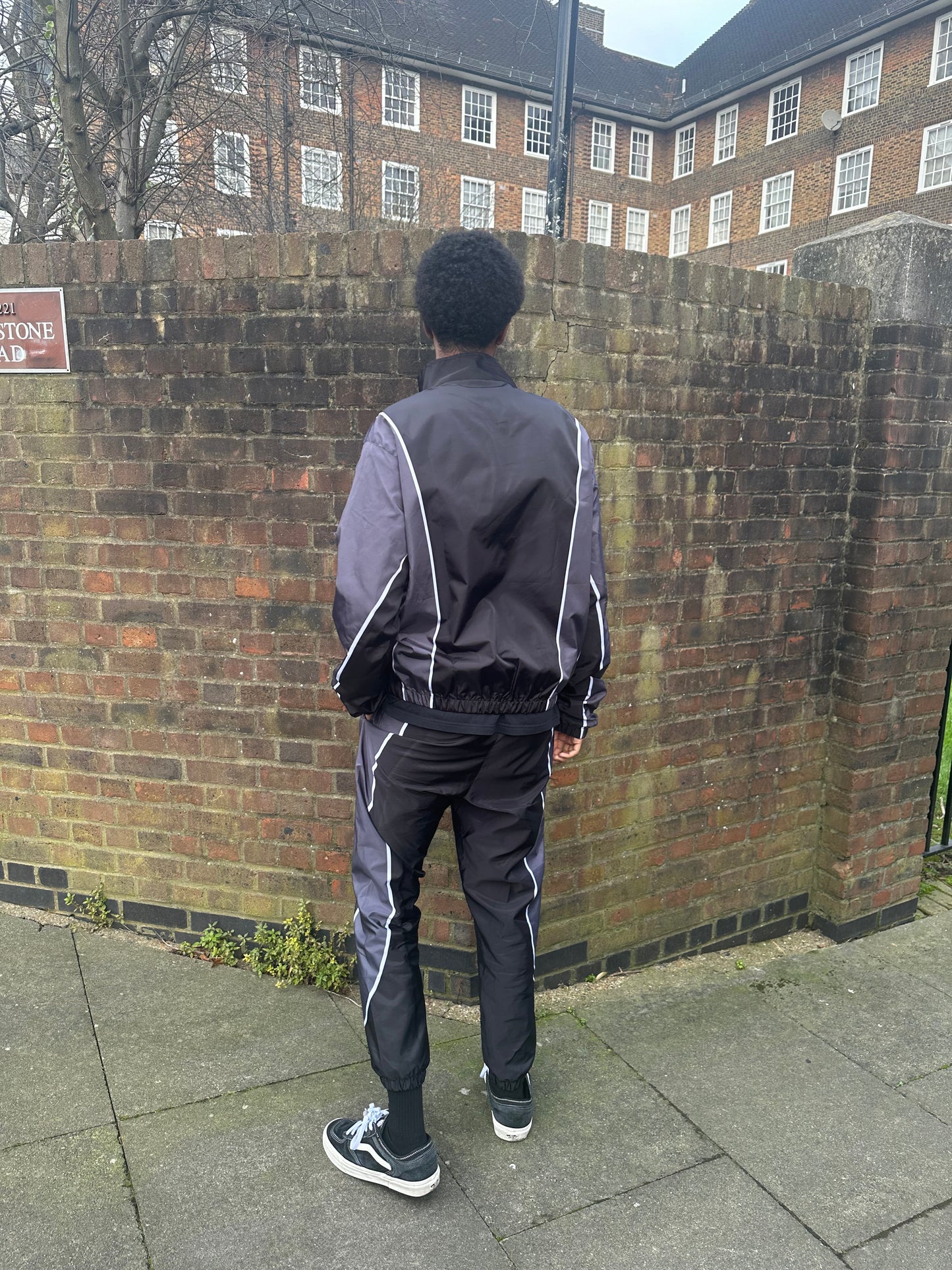 NYLON ELMNT WINDBREAKER BLACK GREY SET