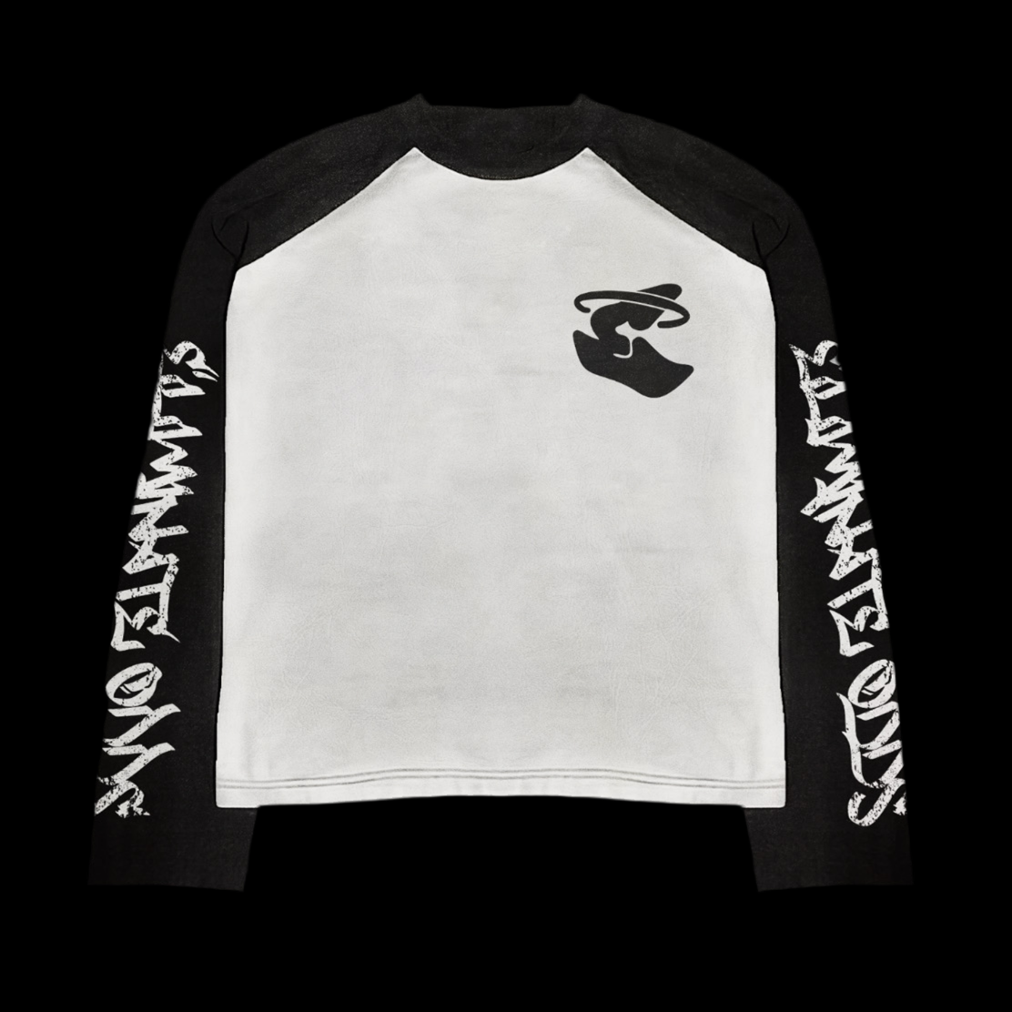 BLACK & WHITE ELMNT LONGSLEEVE TEE