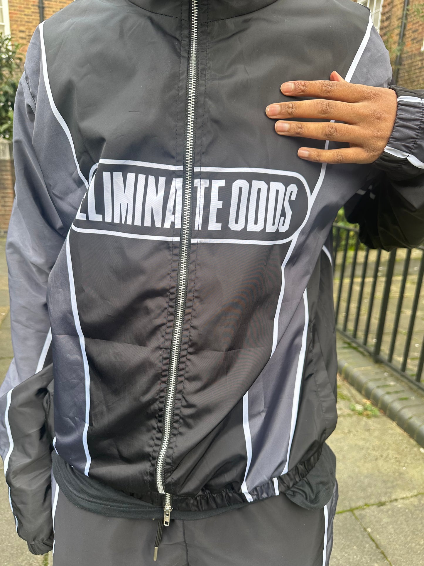 NYLON ELMNT WINDBREAKER BLACK GREY SET