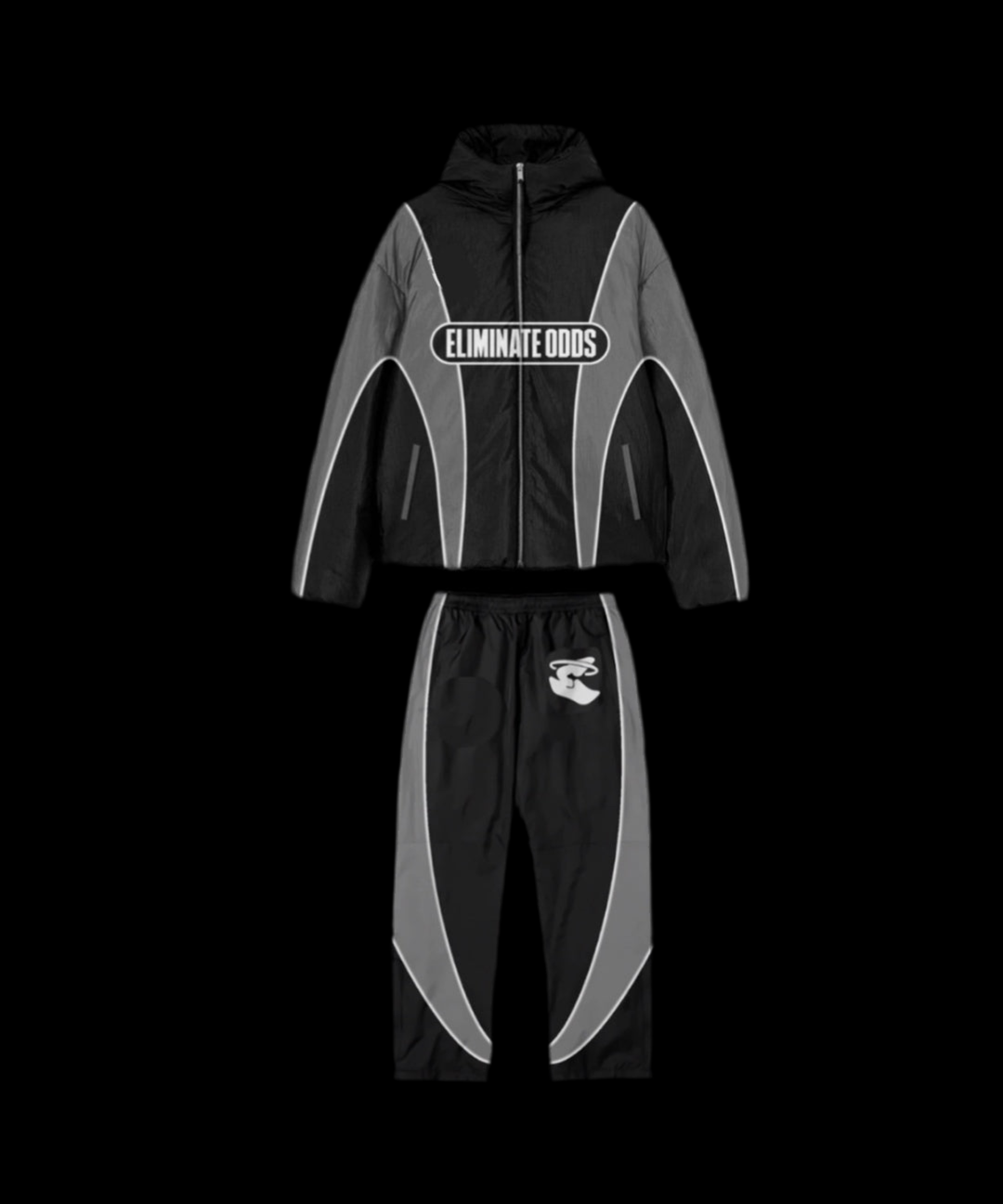 NYLON ELMNT WINDBREAKER BLACK GREY SET