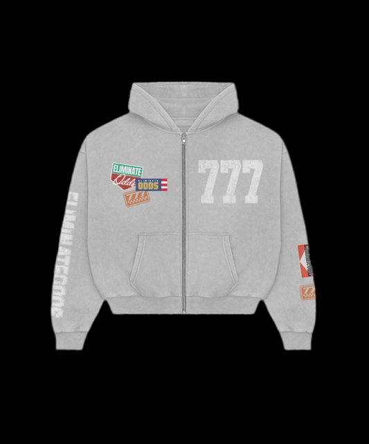 GREY ELMNT HOODIE ZIPUP SET